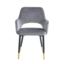 Krzesło Olivia Velvet szare