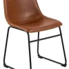 Krzesło Oregon brązowe PU