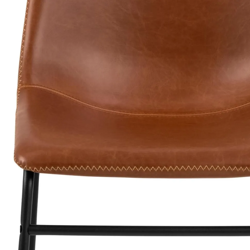 Krzesło Oregon brązowe PU