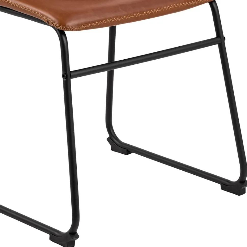 Krzesło Oregon brązowe PU