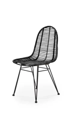 Krzesło Oregon rattan czarne