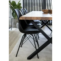 Krzesło Oslo czarne PU