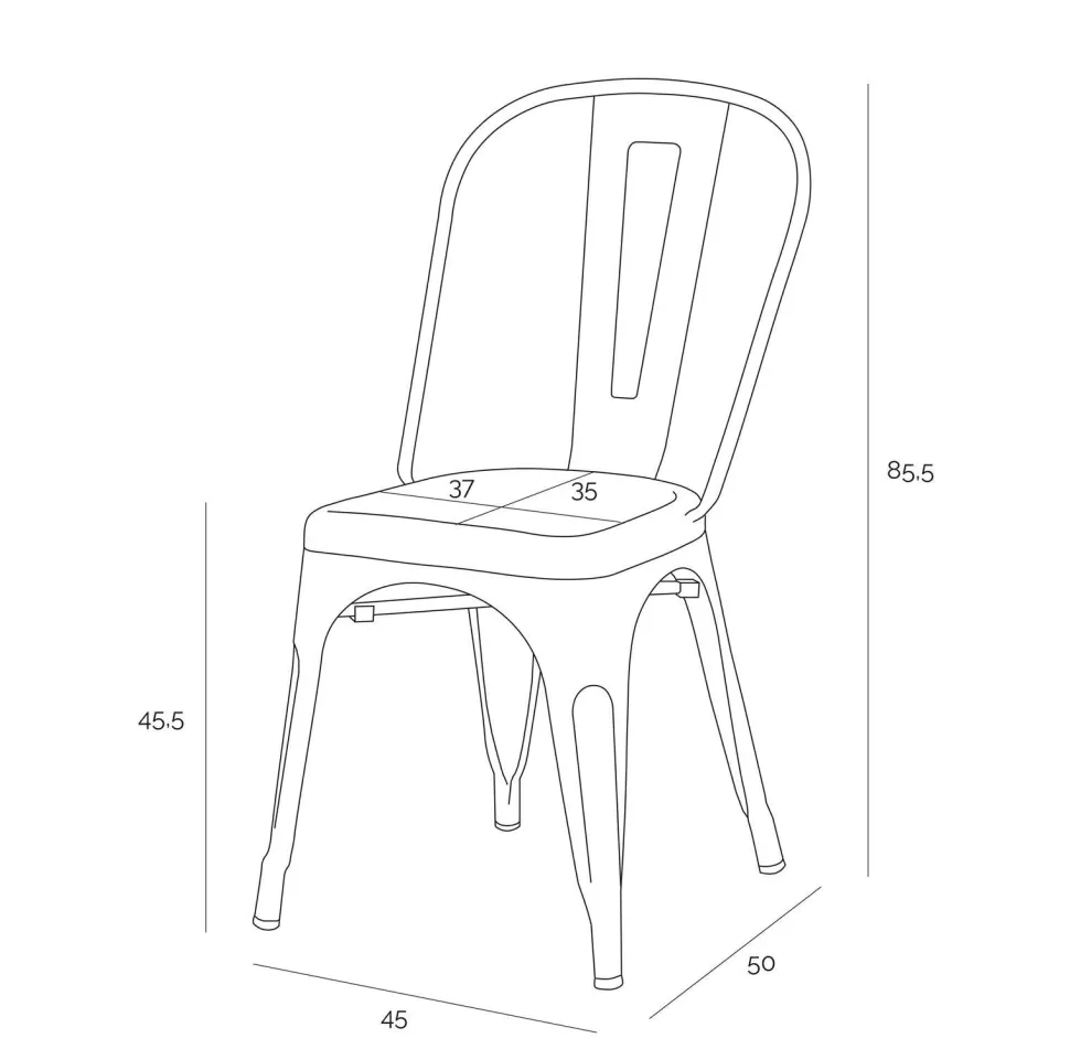 Krzesło Paris Antique żółte