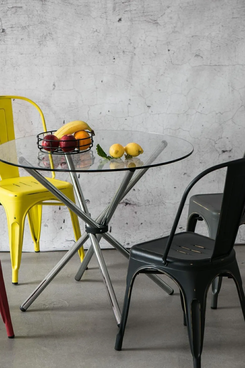 Krzesło Paris Antique żółte