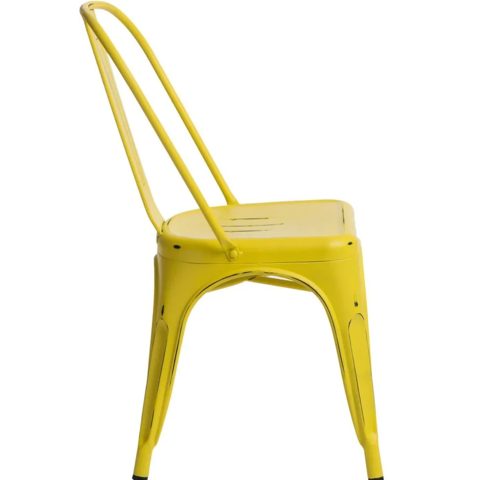 Krzesło Paris Antique żółte