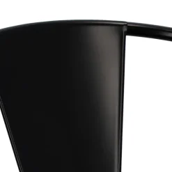 Krzesło Paris Arms czarne inspirowane Tolix