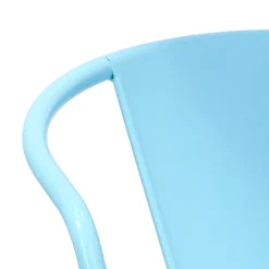 Krzesło Paris Arms niebieskie inspirowane Tolix