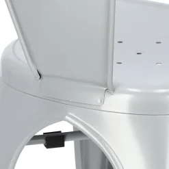 Krzesło Paris Arms szare inspirowane Tolix