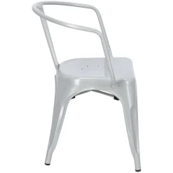 Krzesło Paris Arms szare inspirowane Tolix