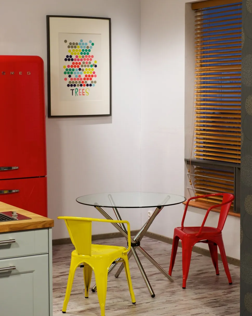 Krzesło Paris Arms szare inspirowane Tolix