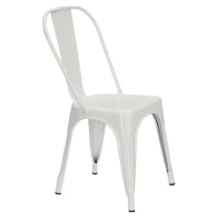 Krzesło Paris białe inspirowane Tolix