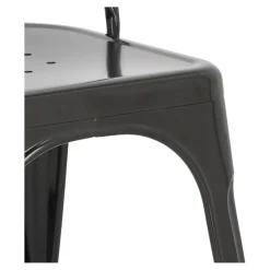 Krzesło Paris czarne inspirowane Tolix