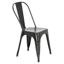 Krzesło Paris czarne inspirowane Tolix