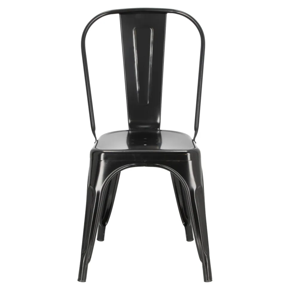 Krzesło Paris czarne inspirowane Tolix