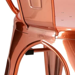 Krzesło Paris miedziane inspirowane Tolix