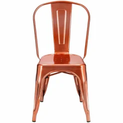 Krzesło Paris miedziane inspirowane Tolix