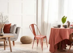 Krzesło Paris miedziane inspirowane Tolix