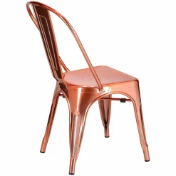 Krzesło Paris miedziane inspirowane Tolix