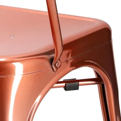 Krzesło Paris miedziane inspirowane Tolix