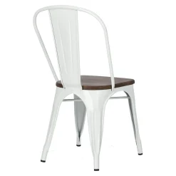 Krzesło Paris Wood białe sosna orzech