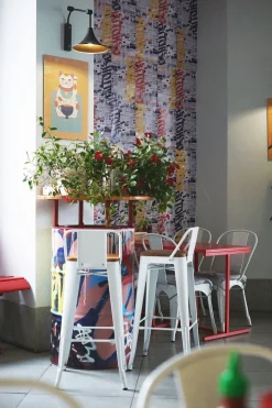 Krzesło Paris Wood białe sosna orzech