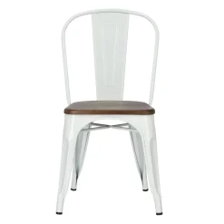 Krzesło Paris Wood białe sosna orzech