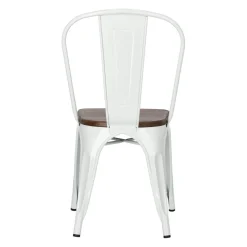 Krzesło Paris Wood białe sosna orzech