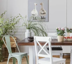 Krzesło Paris zielone inspirowane Tolix