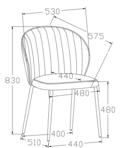 Krzesło Patricia beżowe
