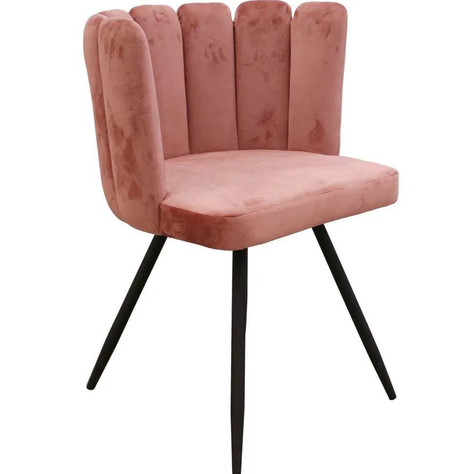 Krzesło Paum VIC różowe tapicerowane