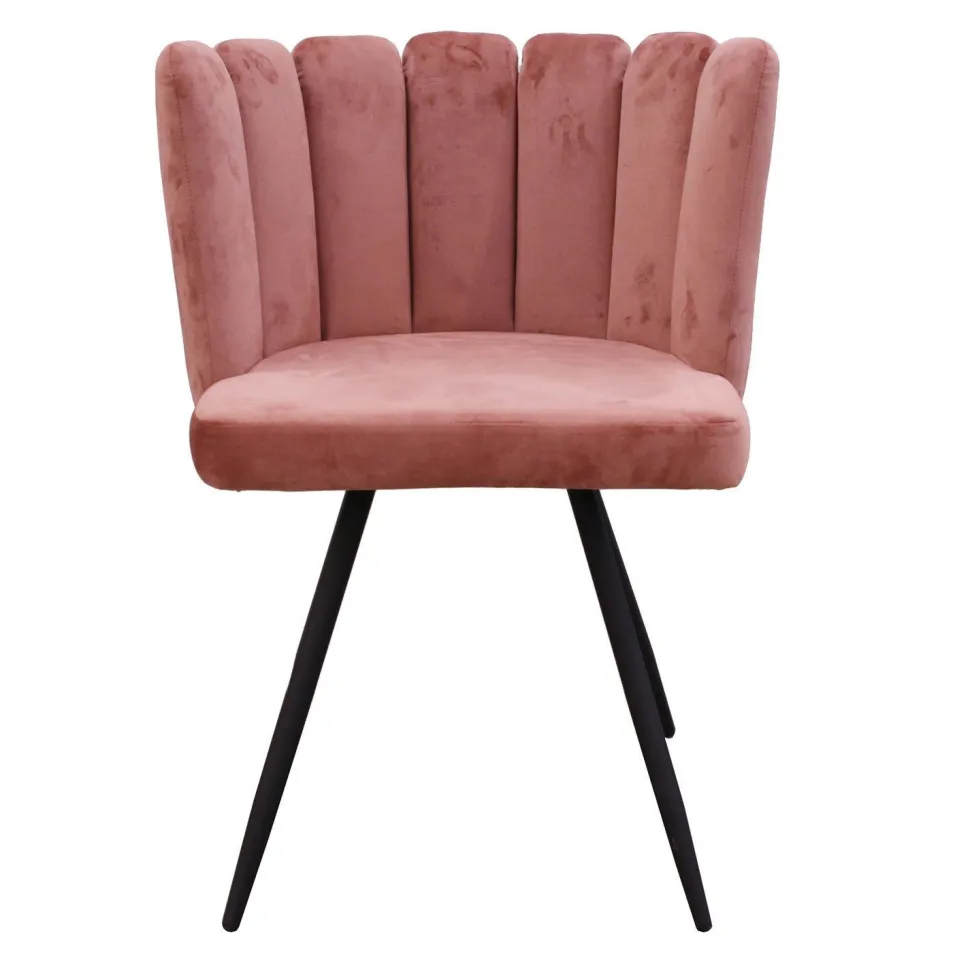 Krzesło Paum VIC różowe tapicerowane