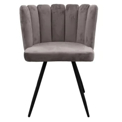 Krzesło Paum VIC szare tapicerowane