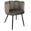 Krzesło Paume ciemnoszare tkanina Velvet