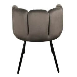 Krzesło Paume ciemnoszare tkanina Velvet