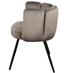 Krzesło Paume ciemnoszare tkanina Velvet