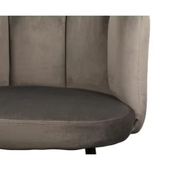 Krzesło Paume ciemnoszare tkanina Velvet