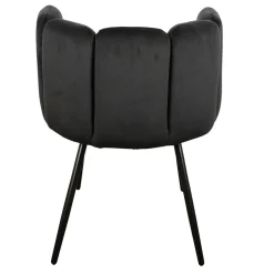 Krzesło Paume czarne tkanina Velvet