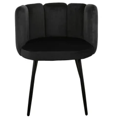 Krzesło Paume czarne tkanina Velvet