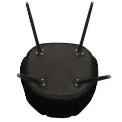 Krzesło Paume czarne tkanina Velvet