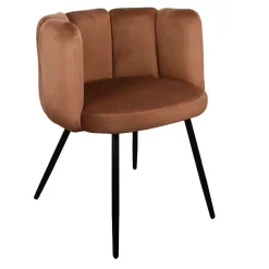 Krzesło Paume miedziane tkanina Velvet