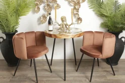 Krzesło Paume miedziane tkanina Velvet