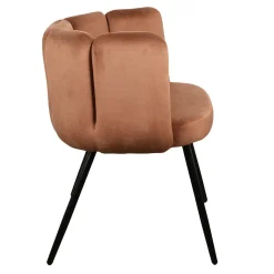 Krzesło Paume miedziane tkanina Velvet