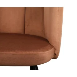 Krzesło Paume miedziane tkanina Velvet