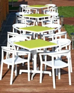 Krzesło Peach białe z tworzywa