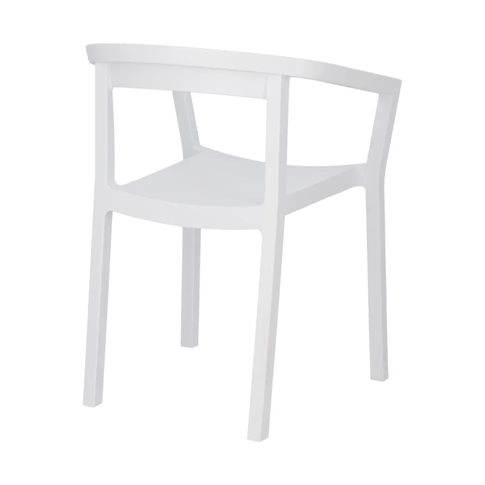 Krzesło Peach białe z tworzywa