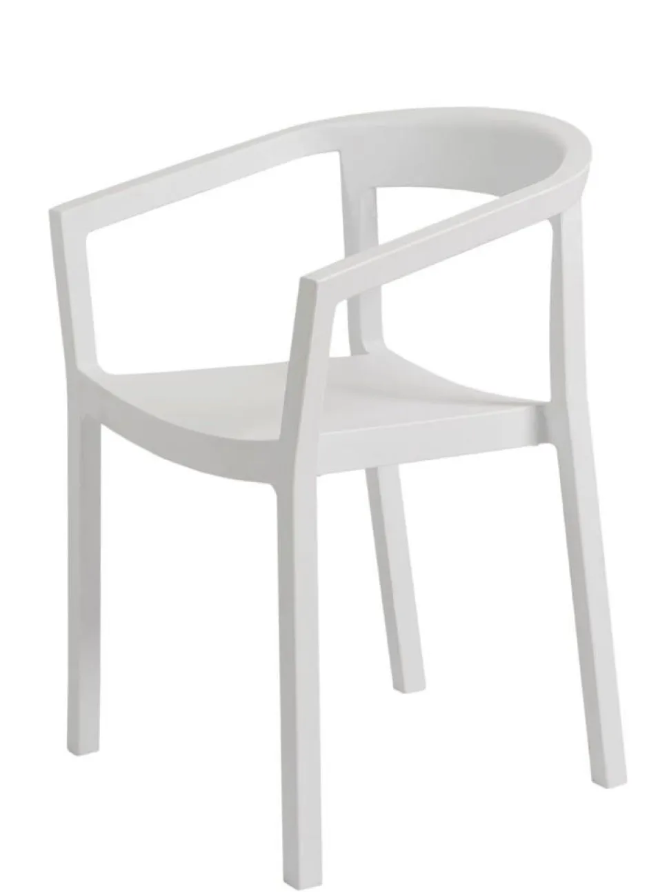 Krzesło Peach białe z tworzywa