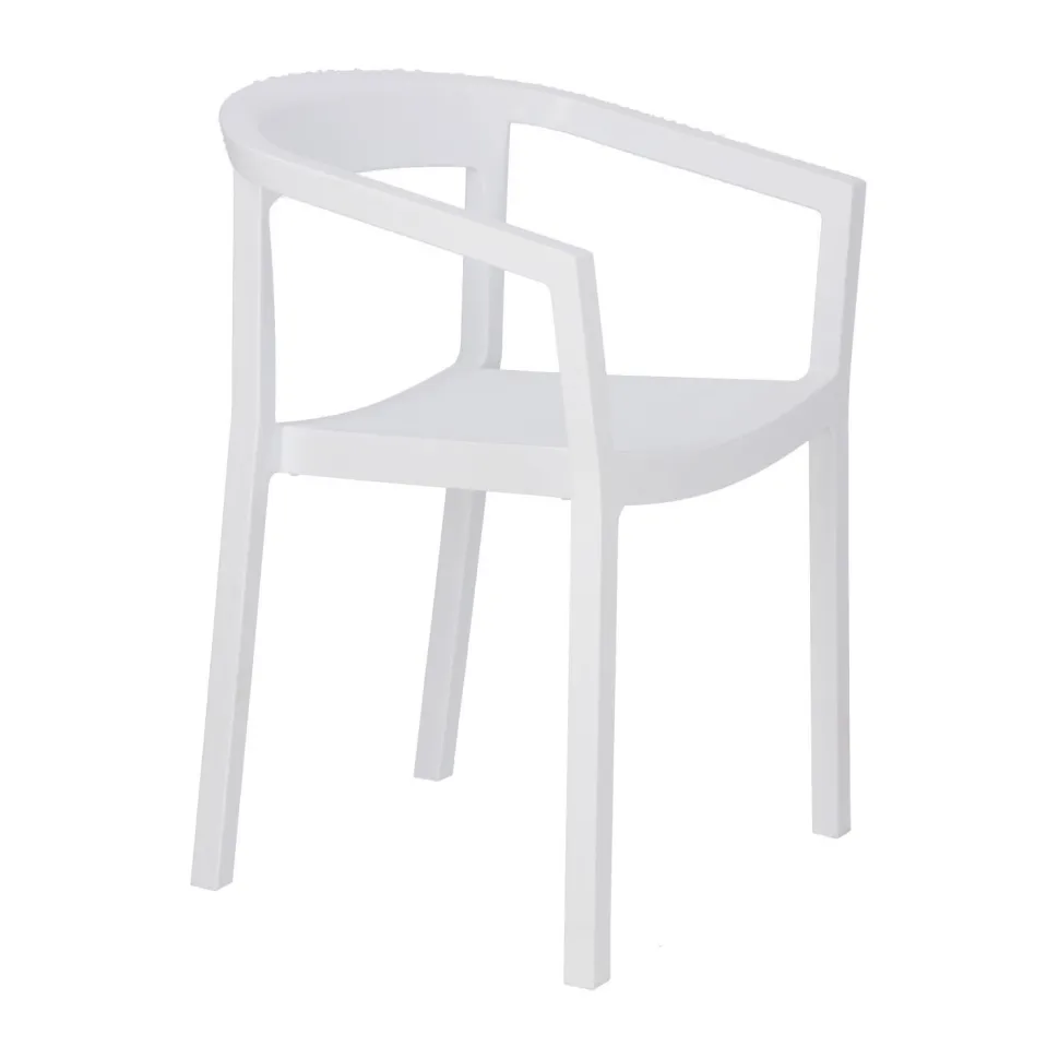 Krzesło Peach białe z tworzywa