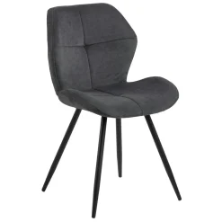 Krzesło Petri antracytowe tapicerowane