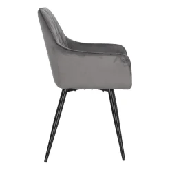Krzesło Pico VIC szare tapicerowane