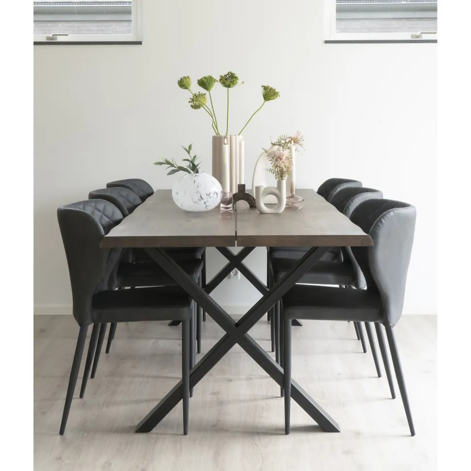 Krzesło Pisa czarne PU/ czarne